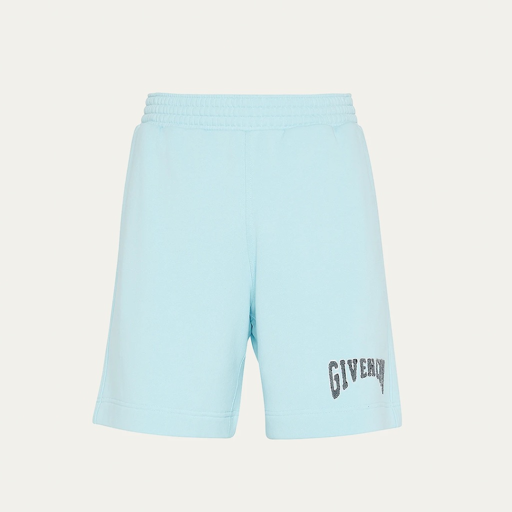 Givenchy Men’s Towel Varsity Logo Sweat Shorts Size Xl
